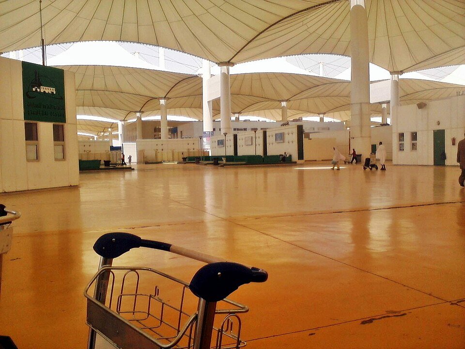 Jeddah airport terminal used by pilgrims arriving for Umrah and Hajj