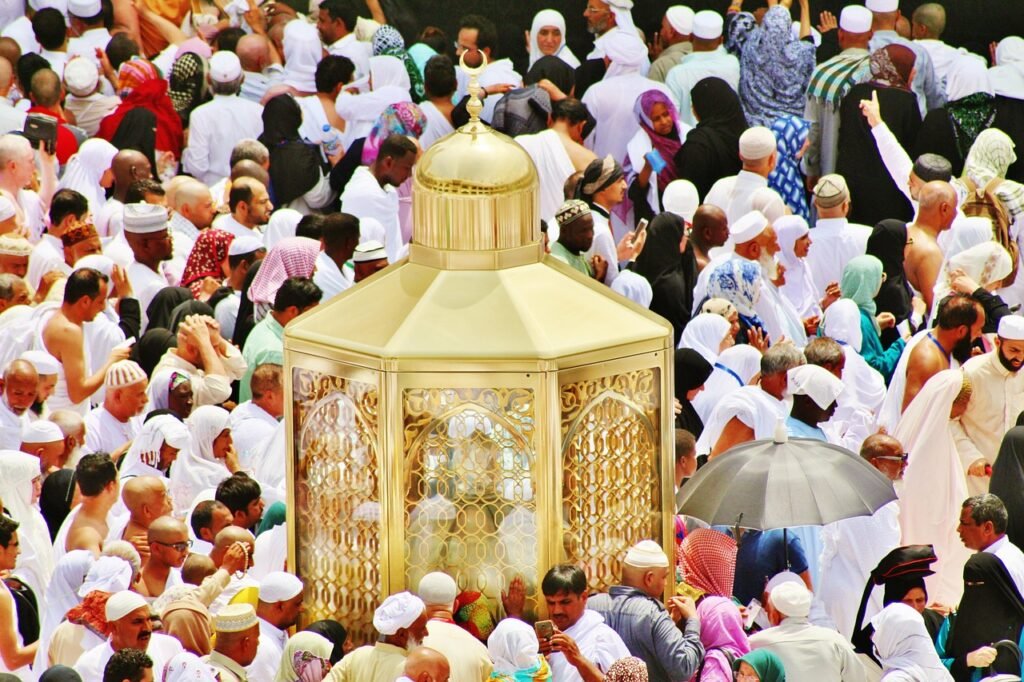 The Kaaba and Masjid al-Haram in Makkah, the focal point of the Hajj pilgrimage