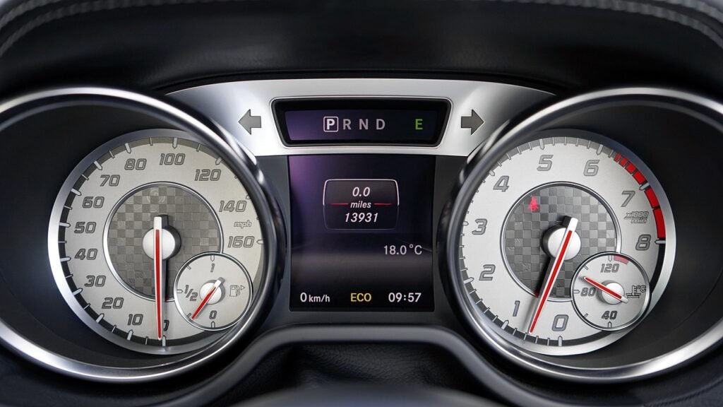 Taxi dashboard and meter representing fare disputes pilgrims may need to raise