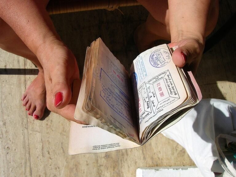 Passport and travel documents prepared ahead of a pilgrimage trip