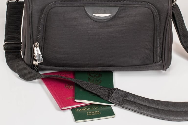 Travel documents and luggage prepared ahead of a pilgrimage journey