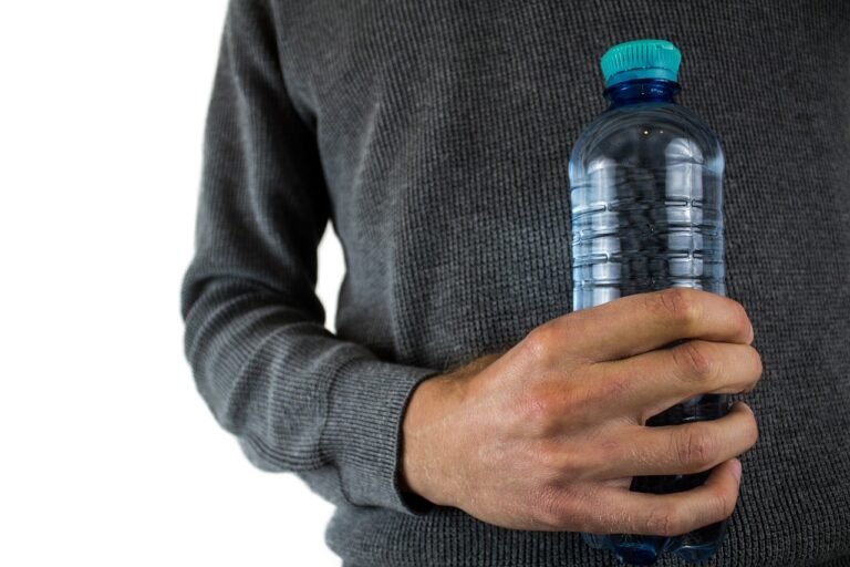 Water bottle packed for a long intercity road journey between Makkah and Madinah